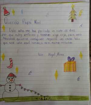 Emotivas cartas de niños internados en Clínicas a "Papa Noel" - trece