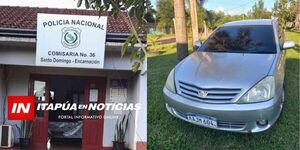 HURTAN AUTOMÓVIL EN EL BARRIO SANTO DOMINGO DE ENCARNACIÓN