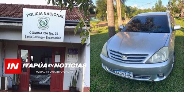 HURTAN AUTOMÓVIL EN EL BARRIO SANTO DOMINGO DE ENCARNACIÓN