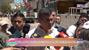 "Yo me reúno regularmente con él": Peña reconoce participación de Cartes en reunión con ministros de la Corte