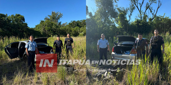 RECUPERAN AUTOMÓVIL HURTADO EN EL BARRIO SANTO DOMINGO DE ENCARNACIÓN