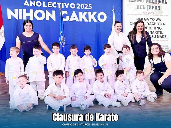 Nihon Gakko-Artes Marciales: Cambio de cinturón en karate - Polideportivo - ABC Color