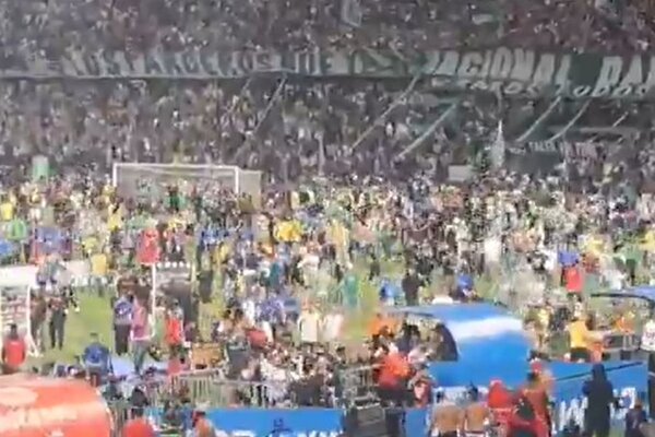 Final de la Copa Colombia terminó en una batalla campal