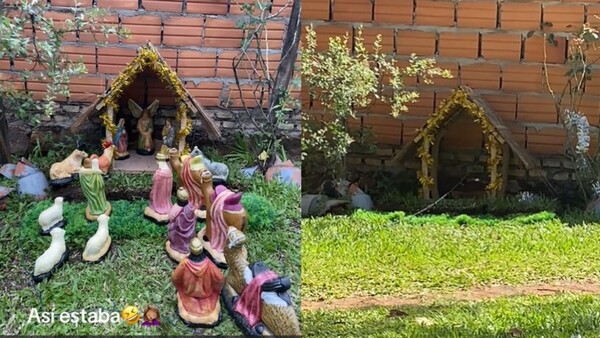Ni el pesebre se salva de los chespis: "Baltazar 'murió' y faltan la vaquita y el gallito"