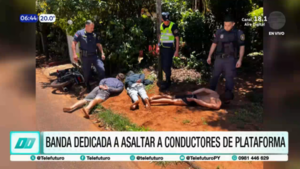 Desmantelan banda dedicada a asaltar a conductores de plataformas en Capiatá