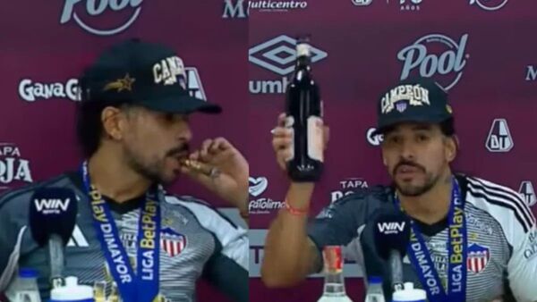 Popular / (VIDEO) ¡Pelotero paraguayo apareció fumando y dandole al chupi en plena conferencia!