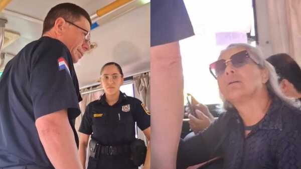Bajaron a doña del micro por viajar con su michi