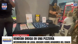 Pizzas, lomitos y drogas: Vendían cocaína en local gastronómico