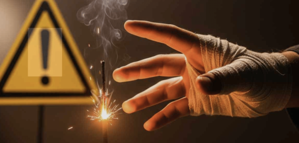 Riesgos de la pirotecnia: Salud lanza campaña preventiva