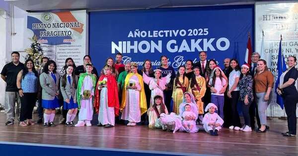 La Nación / Nihon Gakko presentó su pesebre viviente