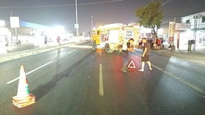 Mujer fallece tras accidente vial en Mariano Roque Alonso