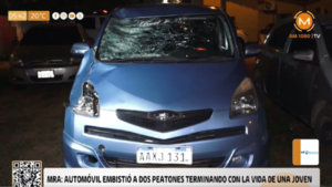 Conductor de plataforma atropella a dos peatones sobre ex Transchaco: Deja una fallecida y un herido