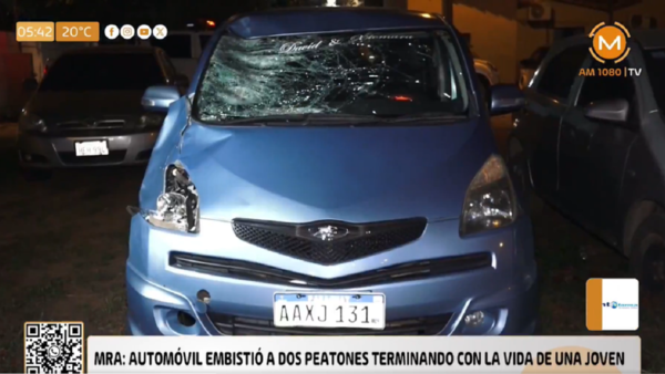 Conductor de plataforma atropella a dos peatones sobre ex Transchaco: Deja una fallecida y un herido