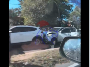 Múltiple colisión y vuelco complican el tránsito