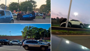 ¿Frenesí por fin de año? Dos aparatosos accidentes y un choque en cadena bien temprano