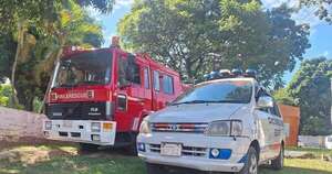La Nación / Voraz incendio consumió un local comercial en San Lorenzo