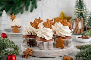 Receta fácil de cupcake navideño de jengibre - Gastronomía - ABC Color