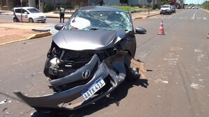 Triple choque en la Costanera de Encarnación deja cinco personas heridas