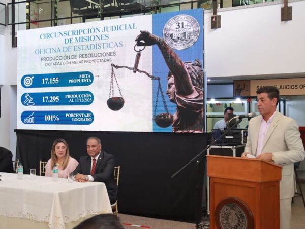 Ministro Ríos encabezó la presentación del Informe de Gestión en Misiones