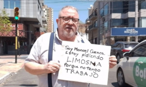 A los 70 años y enfermo, el periodista Manuel Cuenca pide limosnas en el centro de Asunción - OviedoPress