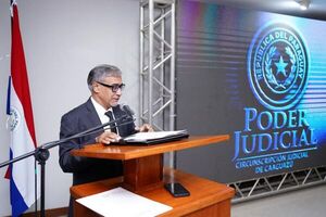 Ministro Ramírez Candia participó en el acto de presentación de la gestión judicial 2025 en Caaguazú