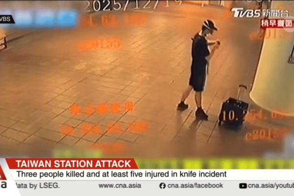 Tres muertos y cinco heridos en un apuñalamiento masivo en Taipéi