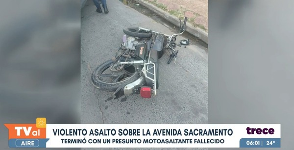 Presunto asaltante fue asesinado a puñaladas por supuesto delivery tras robo - trece