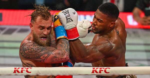 La Nación / Anthony Joshua noqueó a Jake Paul en combate de Netflix