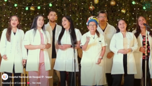Video: En medio de precariedad, médicos del Hospital de Itauguá buscan llevar esperanza a pacientes con villancico
