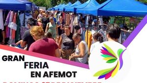 Papá y Mamá Noel en Feria navideña al aire libre