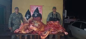 Detienen a dos hombres con más de una tonelada de carne vacuna en operativo policial