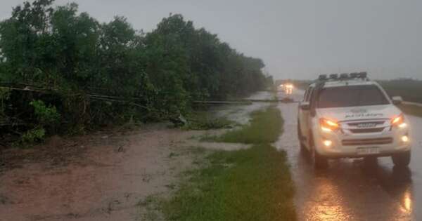 La Nación / Fuerte temporal generó gran susto en colonia de Alto Paraná