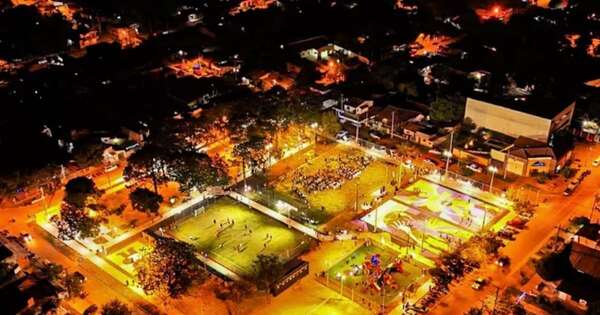 La Nación / Alliana encabezó inauguración de plaza de Pilar