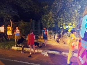 Motociclista al borde de la amputación tras violento choque en Luque - trece