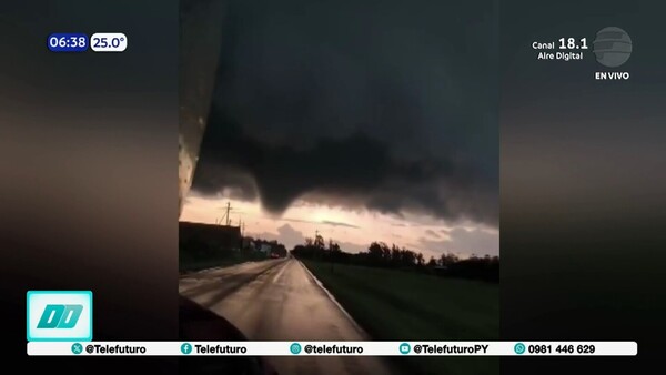 Tornado de categoría 1 azotó a Alto Paraná