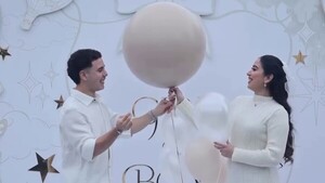 Popular / (VIDEO) ¡El pelotero Enso González ya sabe si la cigüeña le trae una nena o un nene!