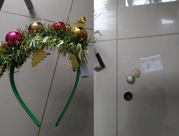 Alerta por vinchas navideñas con luces LED a pila: advierten riesgo de explosión