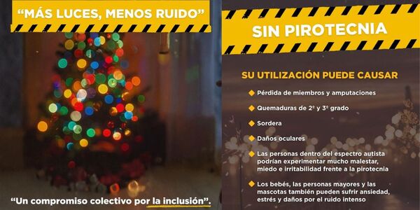 CELEBREMOS LAS FIESTAS DE FORMA SEGURA Y RESPETUOSA: “MÁS LUCES, MENOS RUIDO”