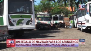 Golpe al bolsillo: sube pasaje de buses internos de Asunción