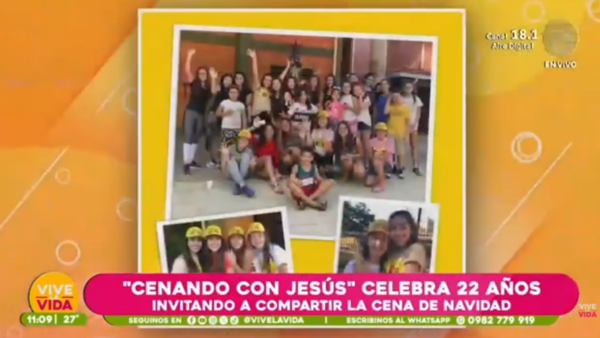 Cenando con Jesús celebra 22 años llevando Nochebuena a quienes más lo necesitan