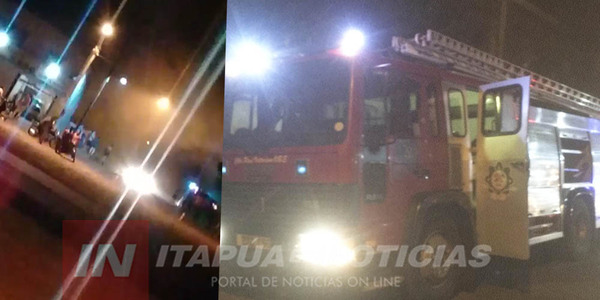 PIRAPEY 45: BOMBEROS SALVAN CASA DE UN BOMBERO