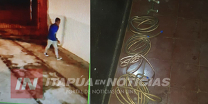 RECUPERAN OBJETOS DE COBRE HURTADOS Y ATRAPAN AL SOSPECHOSO.