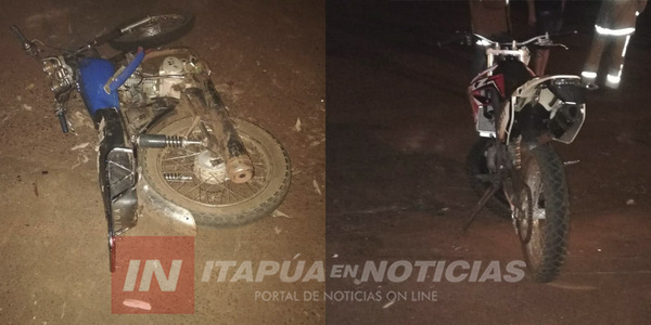 AHORA: CHOQUE DE MOTOCICLETAS DEJA UN FALLECIDO EN CAP. MEZA