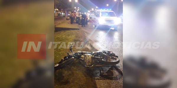 CAÍDA DE MOTOCICLETA CON DERIVACIÓN FATAL EN  EL ACCESO AL B° KENNEDY
