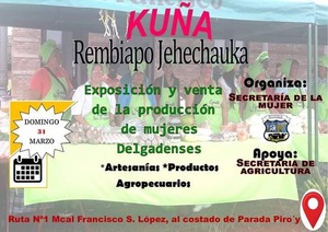 FERIA “KUÑA REMBIAPO JAHECHAUKA” SE REALIZARÁ EN GRAL. DELGADO.