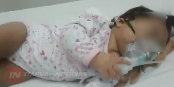 BEBA QUE REQUERÍA DE TERAPIA INTENSIVA YA ESTÁ EN ITAUGUÁ