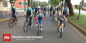 SE DESARROLLÓ CON ÉXITO LA TERCERA EDICIÓN DEL “PASEO EN BICI”  EN ENCARNACIÓN .