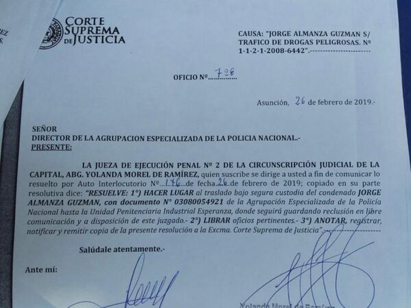 TRASLADARÁN A TACUMBÚ A DOS MIEMBROS DEL CARTEL DE SINALOA