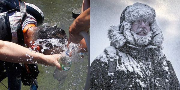 LA ERA DEL CLIMA EXTREMO: EL NORTE SE CONGELA Y EL SUR ES UN HORNO