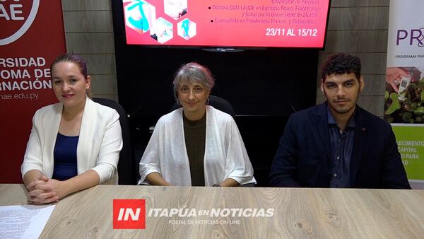 UNAE PROPICIA INTERCAMBIO CON PRESTIGIOSA FISIOTERAPEUTA ESPAÑOLA